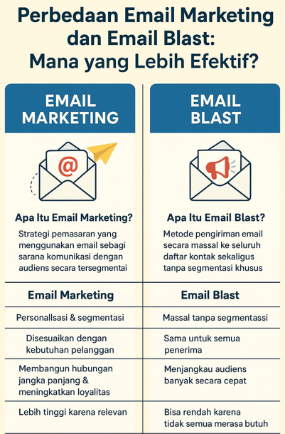 Perbedaan Email Marketing dan email Blast