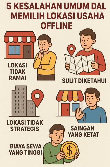 5 Kesalahan Umum dalam Memilih Lokasi Usaha Offline