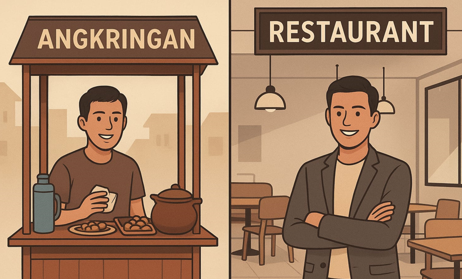 Kisah Sukses Mas Arifin Dari Gerobak Angkringan Jadi Restoran Modern