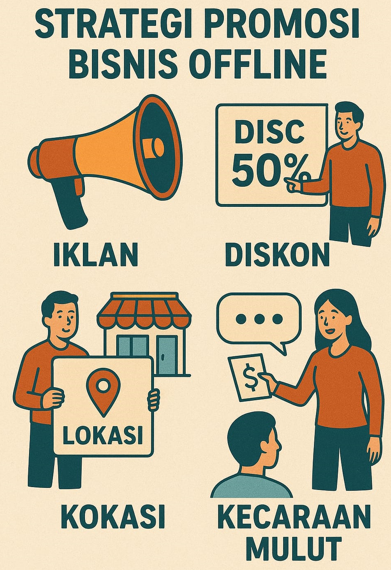 Strategi Promosi Agar Bisnis Offline Tetap Laris Meski Lokasi Biasa Saja